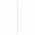 vidaXL Tăblie de pat metalică, alb, 100 cm