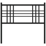 vidaXL Tăblie de pat metalică, negru, 100 cm vidaXL Tăblie de pat metalică, negru, 100 cm