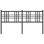 vidaXL Tăblie de pat metalică, negru, 160 cm vidaXL Tăblie de pat metalică, negru, 160 cm