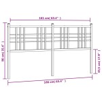 vidaXL Tăblie de pat metalică, negru, 160 cm vidaXL Tăblie de pat metalică, negru, 160 cm