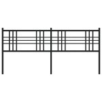 vidaXL Tăblie de pat metalică, negru, 180 cm vidaXL Tăblie de pat metalică, negru, 180 cm
