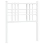 vidaXL Tăblie de pat metalică, alb, 75 cm vidaXL Tăblie de pat metalică, alb, 75 cm