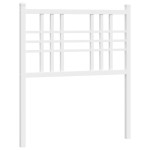 vidaXL Tăblie de pat metalică, alb, 80 cm vidaXL Tăblie de pat metalică, alb, 80 cm
