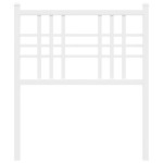 vidaXL Tăblie de pat metalică, alb, 80 cm vidaXL Tăblie de pat metalică, alb, 80 cm