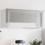 vidaXL Dulap bucătărie de perete cu uși glisante, oțel inoxidabil vidaXL Dulap bucătărie de perete cu uși glisante, oțel inoxidabil