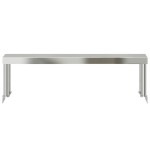 vidaXL Raft superior masă de lucru, 110x30x35 cm, oțel inoxidabil vidaXL Raft superior masă de lucru, 110x30x35 cm, oțel inoxidabil