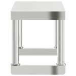 vidaXL Raft superior masă de lucru, 110x30x35 cm, oțel inoxidabil vidaXL Raft superior masă de lucru, 110x30x35 cm, oțel inoxidabil