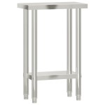 vidaXL Masă de lucru pentru bucătărie, 55x30x85 cm, oțel inoxidabil vidaXL Masă de lucru pentru bucătărie, 55x30x85 cm, oțel inoxidabil