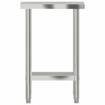 vidaXL Masă de lucru pentru bucătărie, 55x30x85 cm, oțel inoxidabil vidaXL Masă de lucru pentru bucătărie, 55x30x85 cm, oțel inoxidabil
