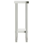 vidaXL Masă de lucru pentru bucătărie, 55x30x85 cm, oțel inoxidabil vidaXL Masă de lucru pentru bucătărie, 55x30x85 cm, oțel inoxidabil
