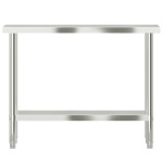 vidaXL Masă de lucru pentru bucătărie, 110x30x85 cm, oțel inoxidabil vidaXL Masă de lucru pentru bucătărie, 110x30x85 cm, oțel inoxidabil