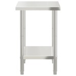vidaXL Masă de lucru pentru bucătărie, 82,5x55x85 cm, oțel inoxidabil vidaXL Masă de lucru pentru bucătărie, 82,5x55x85 cm, oțel inoxidabil