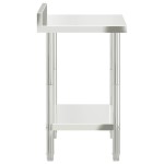 vidaXL Masă de lucru bucătărie bordură antistropire 82,5x55x93 cm oțel vidaXL Masă de lucru bucătărie bordură antistropire 82,5x55x93 cm oțel