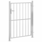 vidaXL Poartă de grădină 100x145 cm oțel inoxidabil