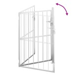 vidaXL Poartă de grădină 100x145 cm oțel inoxidabil