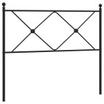 vidaXL Tăblie de pat metalică, negru, 100 cm vidaXL Tăblie de pat metalică, negru, 100 cm