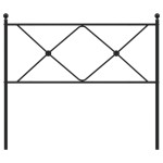 vidaXL Tăblie de pat metalică, negru, 107 cm vidaXL Tăblie de pat metalică, negru, 107 cm