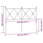 vidaXL Tăblie de pat metalică, negru, 120 cm vidaXL Tăblie de pat metalică, negru, 120 cm