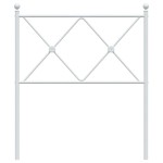 vidaXL Tăblie de pat metalică, alb, 80 cm vidaXL Tăblie de pat metalică, alb, 80 cm