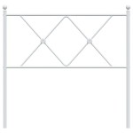 vidaXL Tăblie de pat metalică, alb, 90 cm vidaXL Tăblie de pat metalică, alb, 90 cm