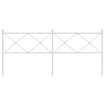 vidaXL Tăblie de pat metalică, alb, 200 cm vidaXL Tăblie de pat metalică, alb, 200 cm
