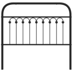 vidaXL Tăblie de pat metalică, negru, 100 cm vidaXL Tăblie de pat metalică, negru, 100 cm