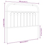 vidaXL Tăblie de pat metalică, negru, 100 cm vidaXL Tăblie de pat metalică, negru, 100 cm