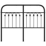 vidaXL Tăblie de pat metalică, negru, 120 cm vidaXL Tăblie de pat metalică, negru, 120 cm