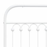 vidaXL Tăblie de pat metalică, alb, 80 cm vidaXL Tăblie de pat metalică, alb, 80 cm
