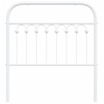 vidaXL Tăblie de pat metalică, alb, 90 cm vidaXL Tăblie de pat metalică, alb, 90 cm