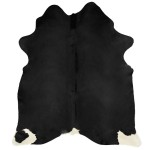 vidaXL Covor, negru, 180x220 cm, piele naturală de vacă vidaXL Covor, negru, 180x220 cm, piele naturală de vacă