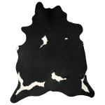 vidaXL Covor, alb și negru, 180x220 cm, piele naturală de vacă vidaXL Covor, alb și negru, 180x220 cm, piele naturală de vacă