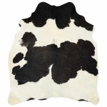 vidaXL Covor, alb și negru, 180x220 cm, piele naturală de vacă vidaXL Covor, alb și negru, 180x220 cm, piele naturală de vacă