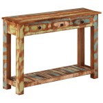 vidaXL Masă consolă, 110x30x76 cm, lemn masiv reciclat vidaXL Masă consolă, 110x30x76 cm, lemn masiv reciclat