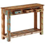 vidaXL Masă consolă, 110x30x76 cm, lemn masiv reciclat vidaXL Masă consolă, 110x30x76 cm, lemn masiv reciclat