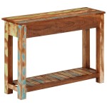 vidaXL Masă consolă, 110x30x76 cm, lemn masiv reciclat vidaXL Masă consolă, 110x30x76 cm, lemn masiv reciclat