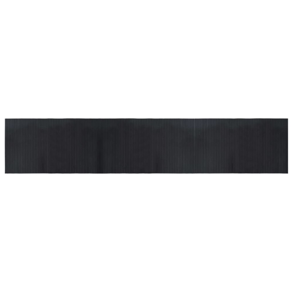 vidaXL Covor dreptunghiular, negru, 60x300 cm, bambus
