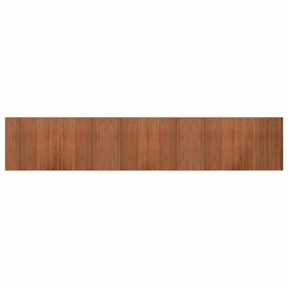 vidaXL Covor dreptunghiular, maro, 60x300 cm, bambus