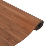 vidaXL Covor dreptunghiular, maro, 60x300 cm, bambus