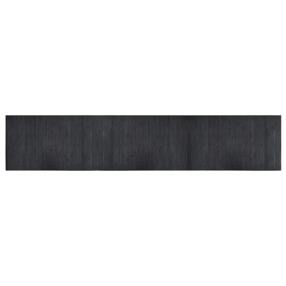 vidaXL Covor dreptunghiular, gri, 60x300 cm, bambus