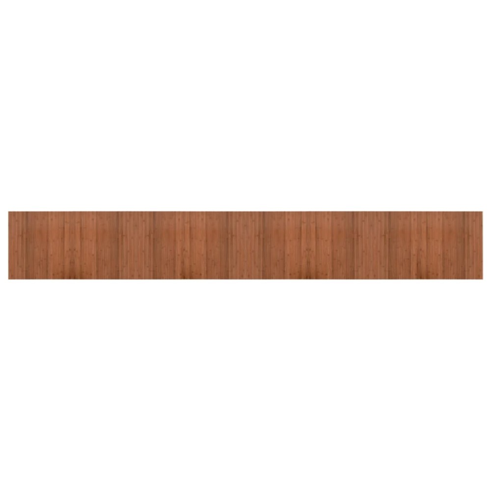 vidaXL Covor dreptunghiular, maro, 60x400 cm, bambus