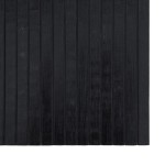 vidaXL Covor dreptunghiular, negru, 60x500 cm, bambus