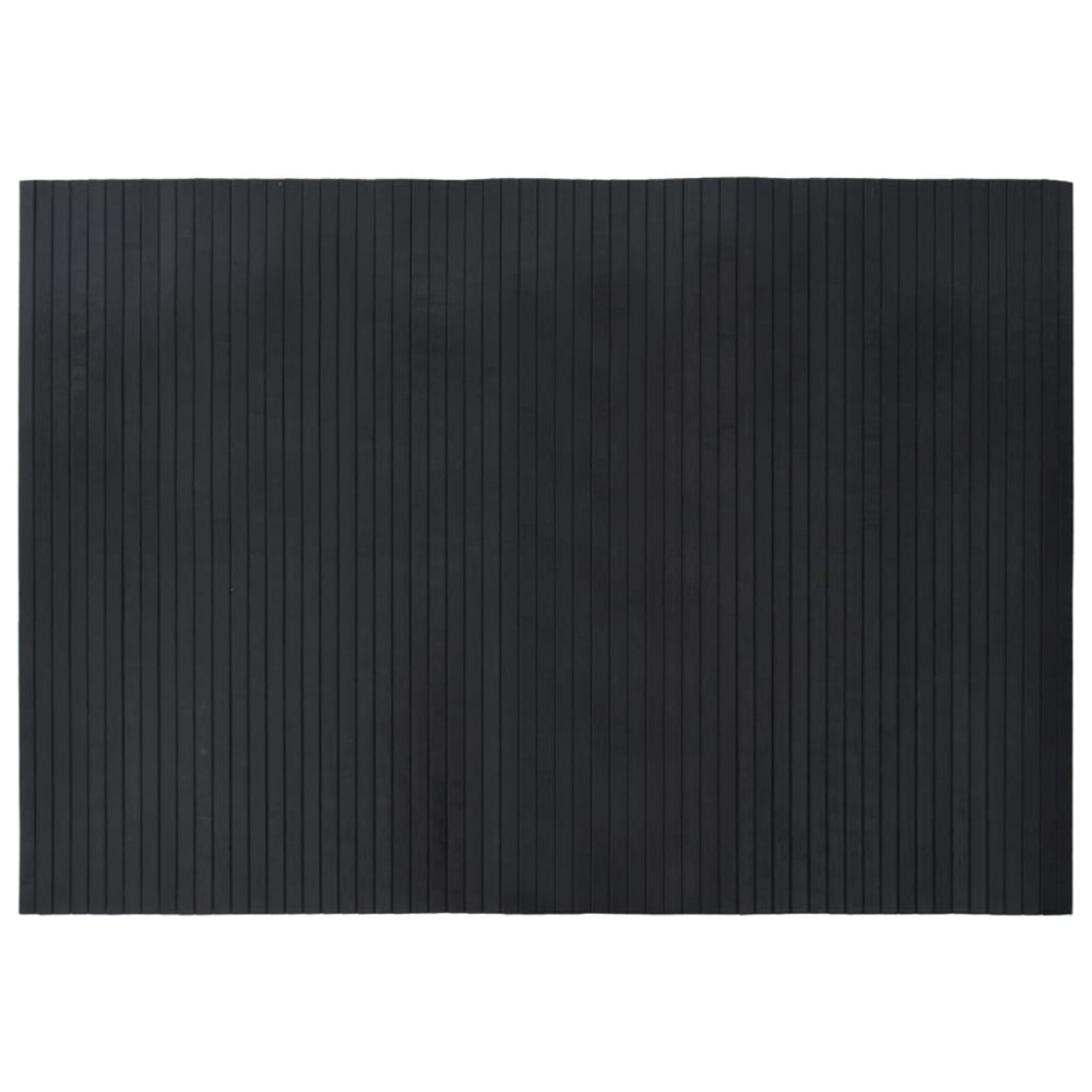 vidaXL Covor dreptunghiular, negru, 70x100 cm, bambus