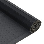 vidaXL Covor dreptunghiular, negru, 70x100 cm, bambus