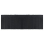 vidaXL Covor dreptunghiular, negru, 70x200 cm, bambus