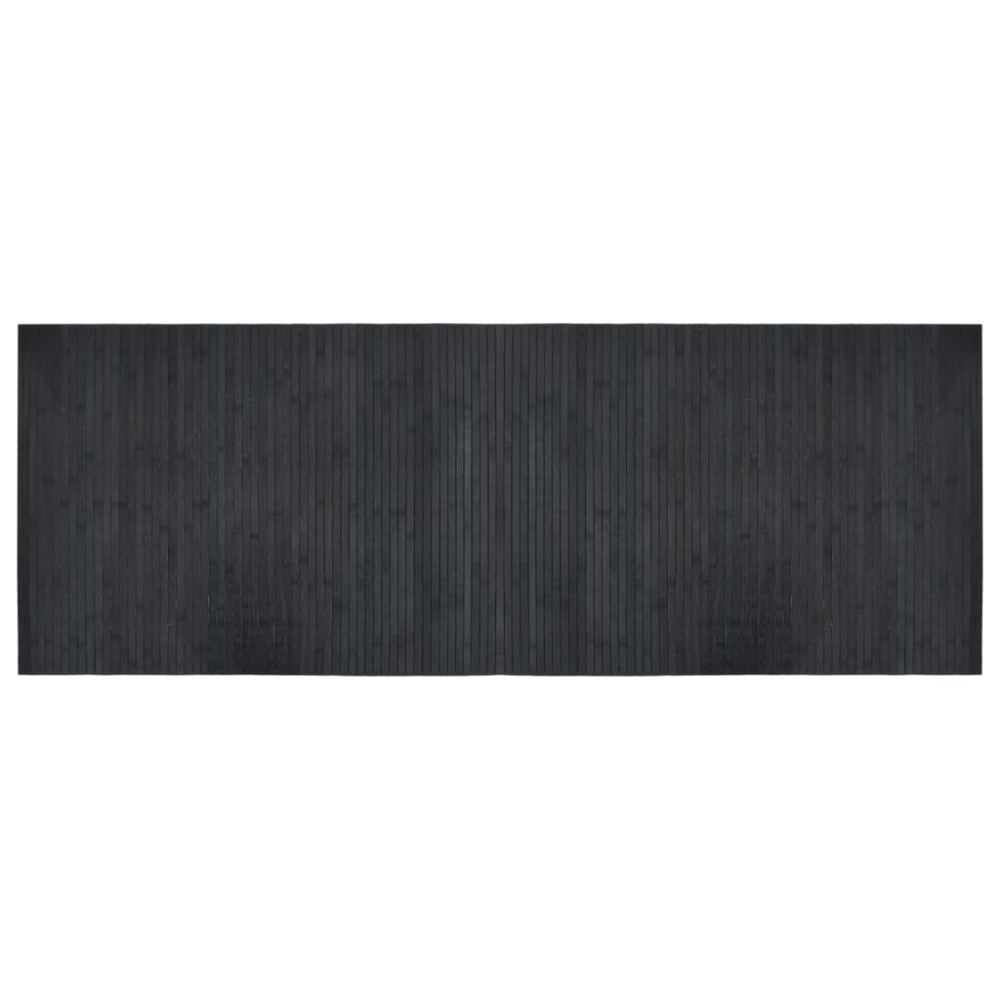 vidaXL Covor dreptunghiular, gri, 70x200 cm, bambus