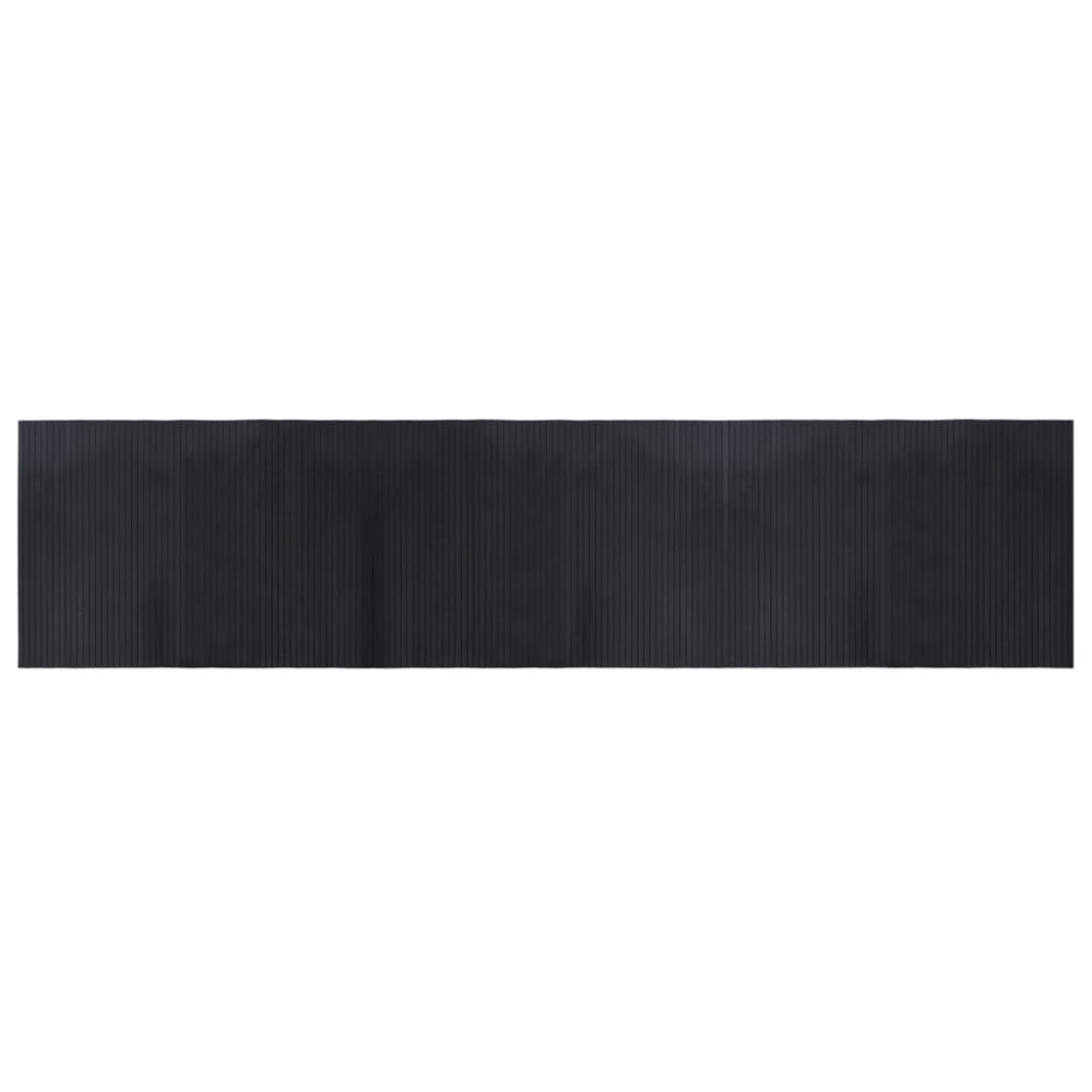 vidaXL Covor dreptunghiular, negru, 70x300 cm, bambus