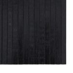 vidaXL Covor dreptunghiular, negru, 70x300 cm, bambus
