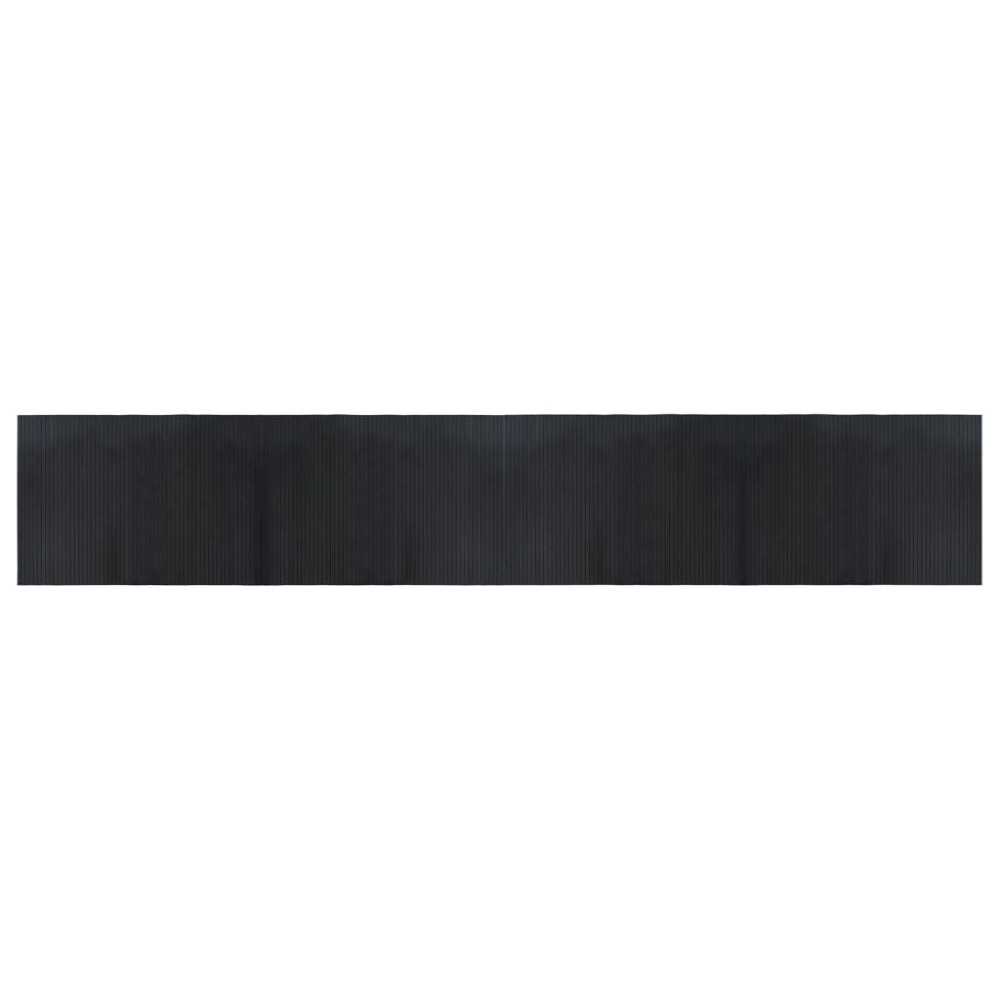 vidaXL Covor dreptunghiular, negru, 70x300 cm, bambus