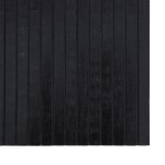 vidaXL Covor dreptunghiular, negru, 70x300 cm, bambus